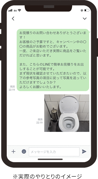 実際のやり取り